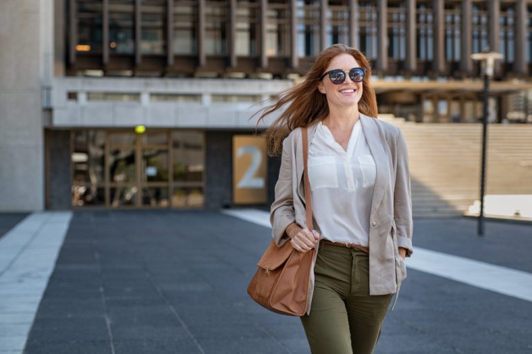 woman walking