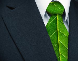 green leaf tie